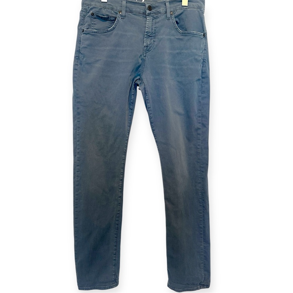 7 for all Mankind Baby Blue Straight Fit Pants 34/32